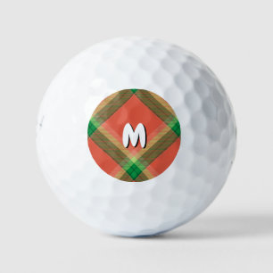 Wassermelone Tartan Golf Balls Golfball
