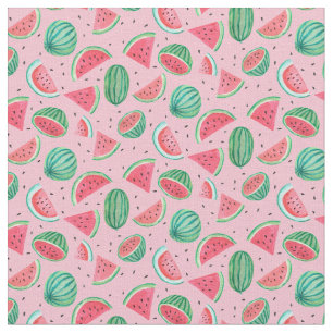 Wassermelone Tropische Früchte Sommer Stoff