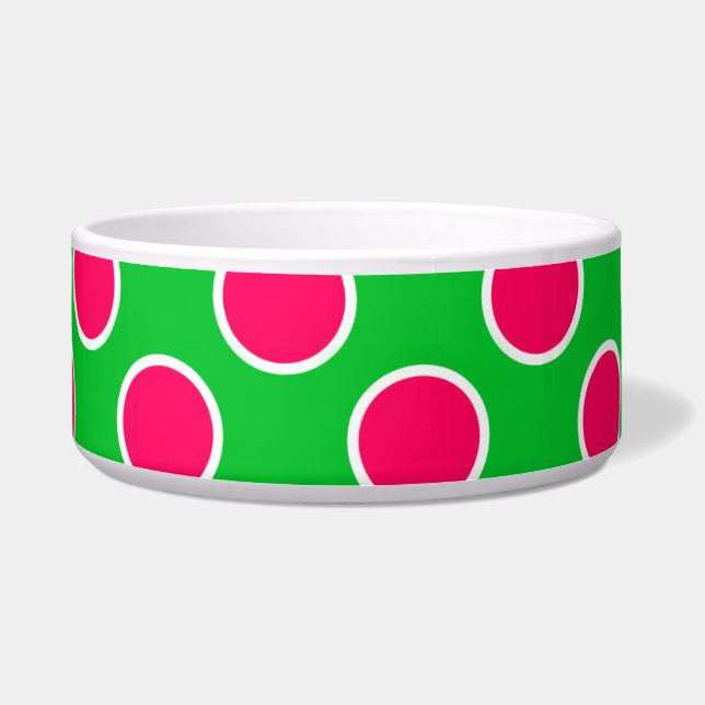 Wassermelone-Tupfen Napf (Vorderseite)