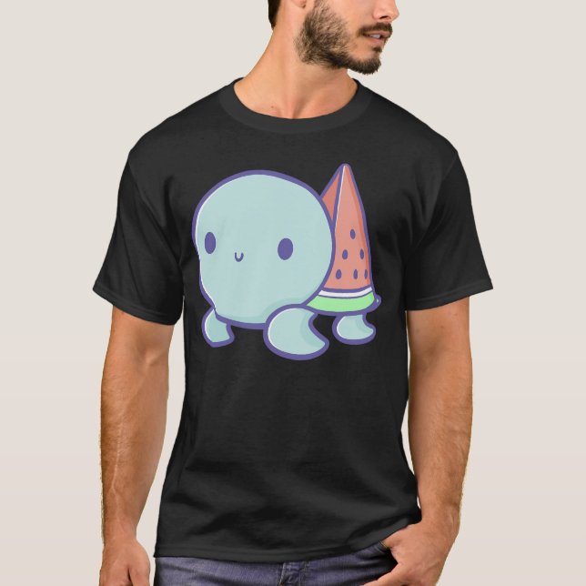 Wassermelone Turtle T-Shirt (Vorderseite)