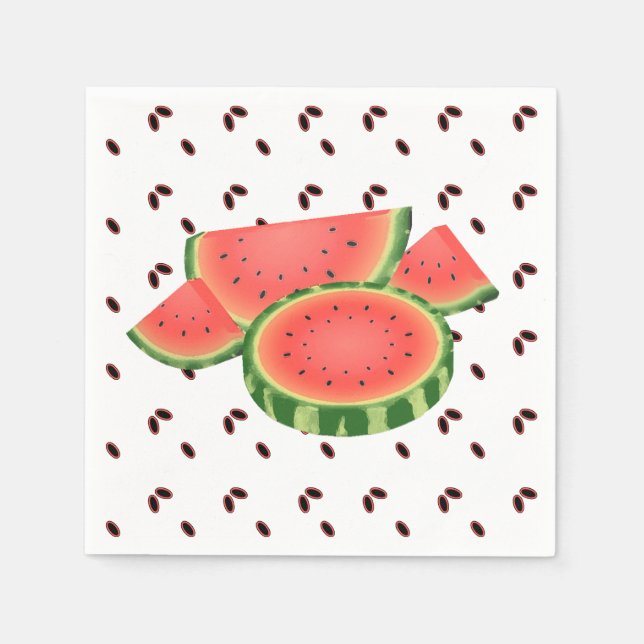 Wassermelone und Samen Picnic Serviette (Vorderseite)