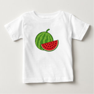 Wassermelone und Schnitte Baby T-shirt