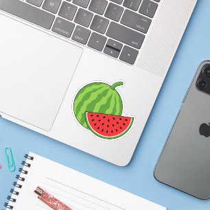 Wassermelone und Slice Aufkleber