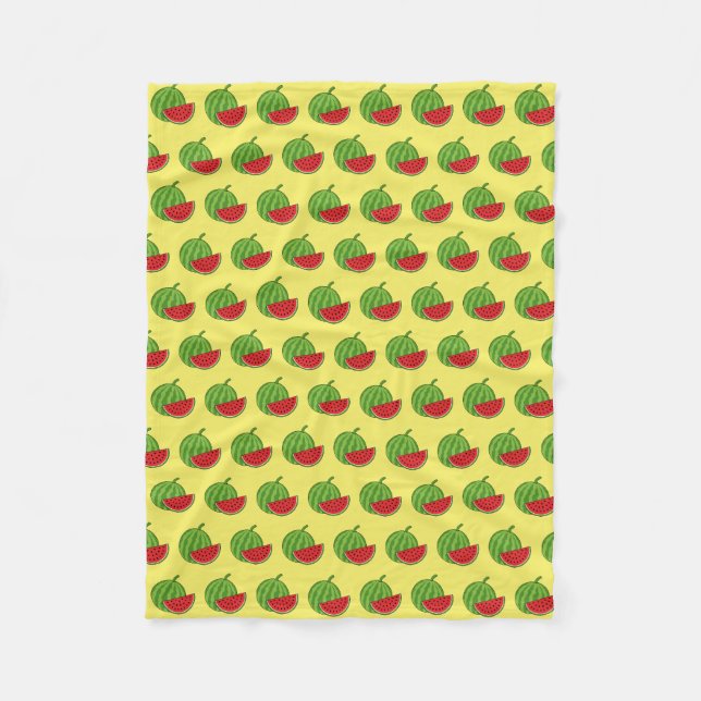 Wassermelone und Slice Fleecedecke (Vorderseite)