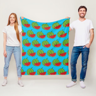 Wassermelone und Slice Fleecedecke