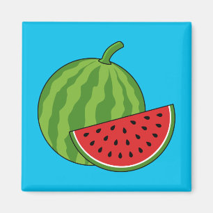 Wassermelone und Slice Magnet