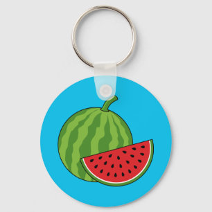 Wassermelone und Slice Schlüsselanhänger