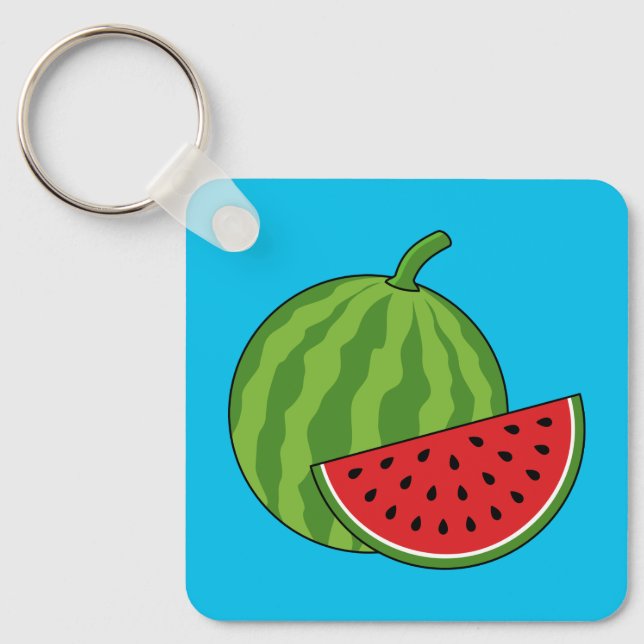Wassermelone und Slice Schlüsselanhänger (Vorderseite)