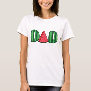 Wassermelone Vater Fruitarian Lover Summer Pater F T-Shirt