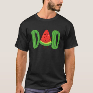 Wassermelone Vater Fruitarian Summer Father Frucht T-Shirt