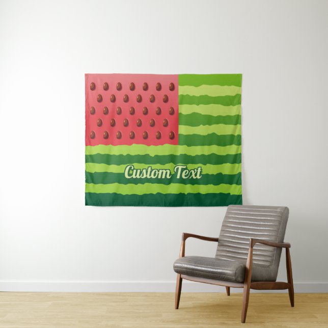 Wassermelone Wandteppich (Beispiel (Horizontal))