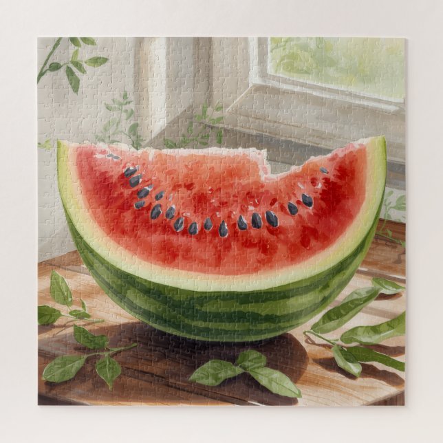 Wassermelone Wasserfarbe (Vertikal)