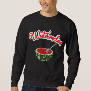 Wassermelone - Wassermelone Löffel Süßes Obst Sweatshirt