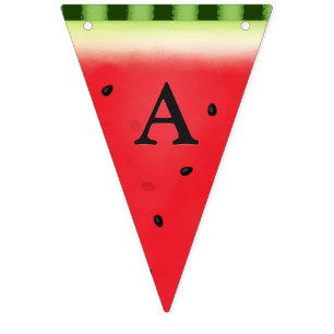 Wassermelone Wecken Maßgeschneiderte Letterflaggen Wimpelkette