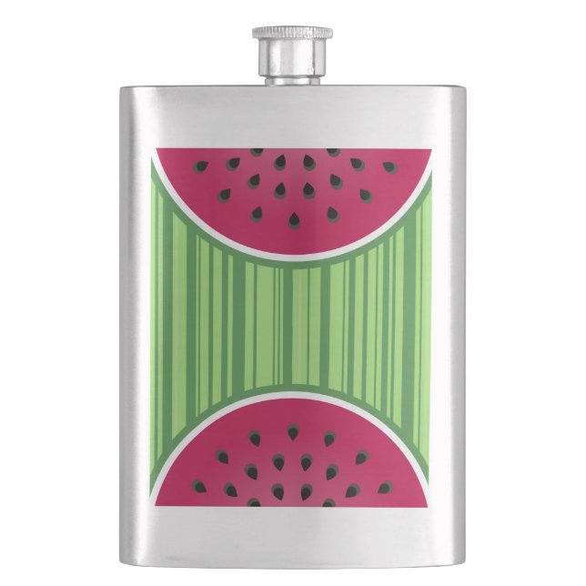 Wassermelone Wedgies Flachmann (Vorderseite)