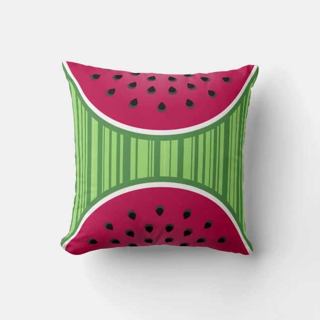 Wassermelone Wedgies Kissen (Vorderseite)