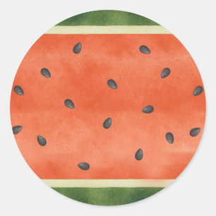 Wassermelone, wie auch immer du sie aufschneidest  runder aufkleber