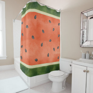 Wassermelone, wie auch immer Sie sie schneiden, So Duschvorhang