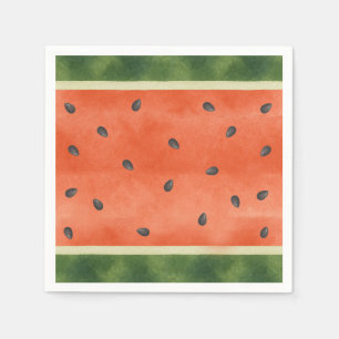 Wassermelone, wie auch immer Sie sie schneiden Som Serviette