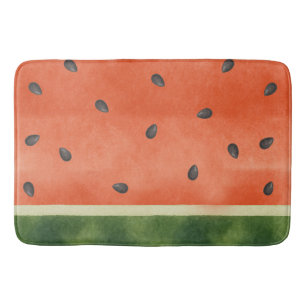 Wassermelone, wie man es auch dreht Sommerfrucht Badematte