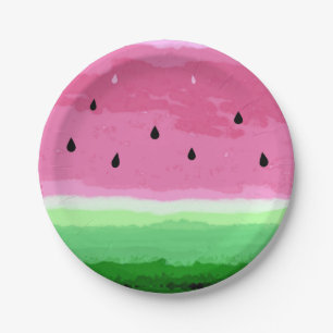 Wassermeloneentwurf Party Pappteller