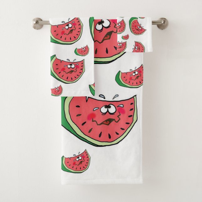 Wassermelonen Badezimmer Handtuch Sets (Insitu)