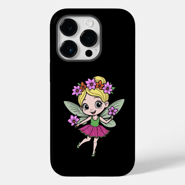 Wassermelonen-Blütenfee iPhone 14 Pro Hülle (Rückseite)