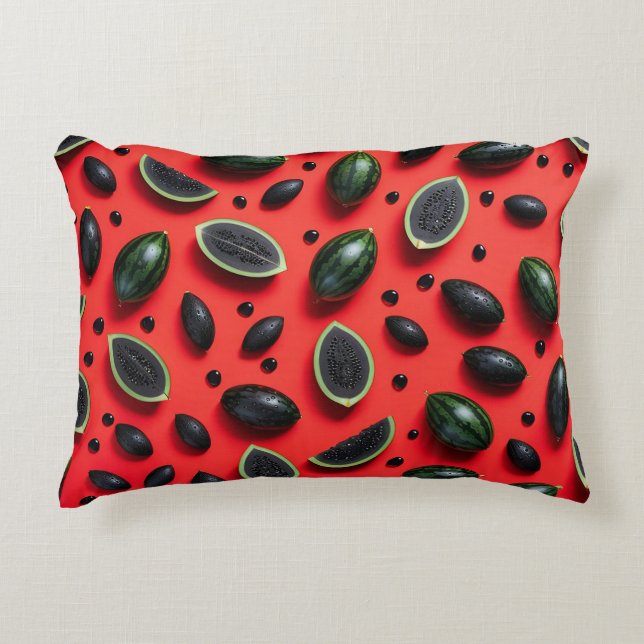 Wassermelonen Dekokissen (Vorderseite)