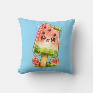 Wassermelonen-Eispop-Kawaii-Kissen Kissen