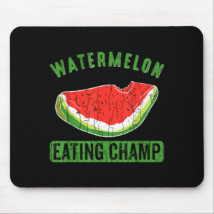 Wassermelonen essender Meister Lustiger Sommer Fru Mousepad