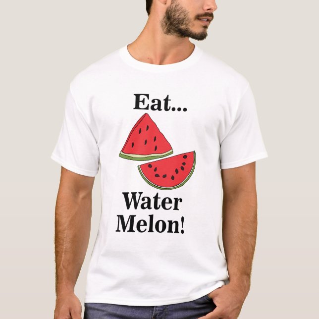 Wassermelonen Frucht Lustig T-Shirt (Vorderseite)