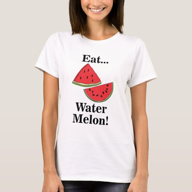 Wassermelonen Frucht Lustig T-Shirt (Vorderseite)