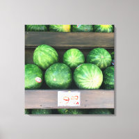 Wassermelonen für den Verkauf, Obstständer, New Yo