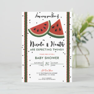 Wassermelonen-Garn Auf jede Art, Baby-Party Einladung