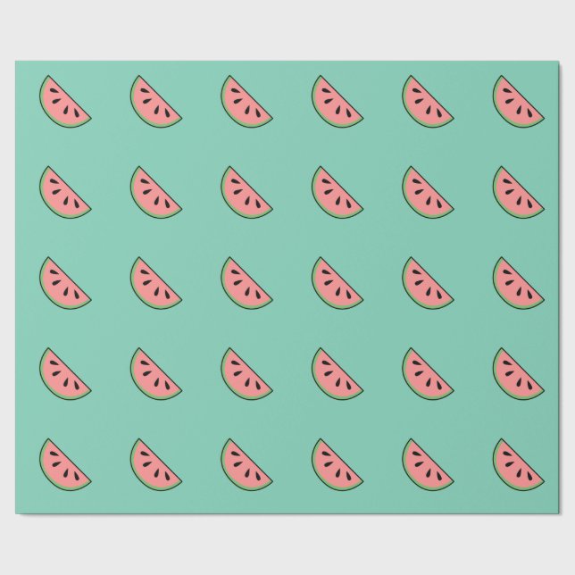 Wassermelonen Geschenkpapier (Saum)