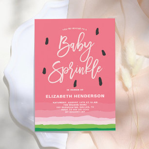 Wassermelonen-Gradient Moderne Babyparty-Einladung Einladung