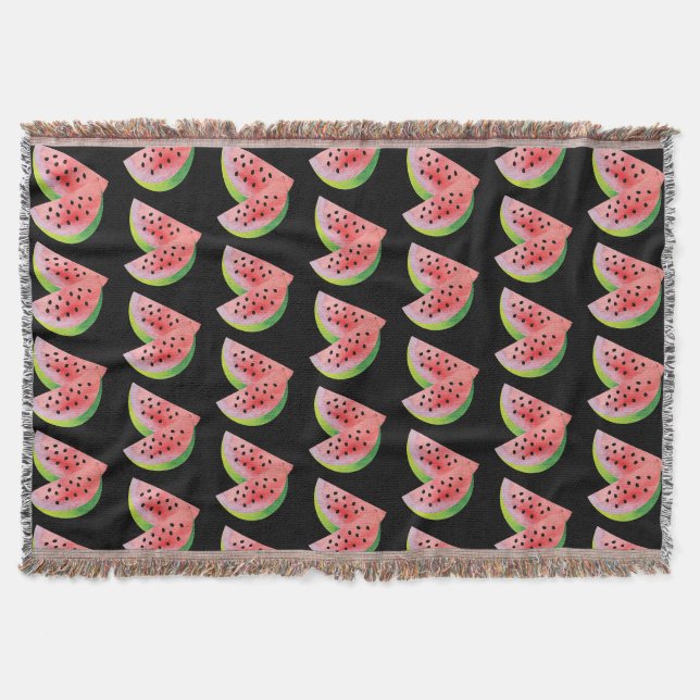 Wassermelonen Hälften Pink Decke (Vorderseite)