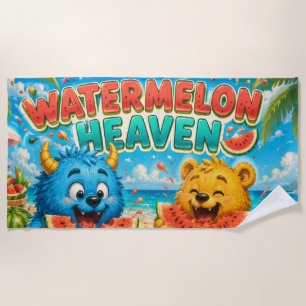 Wassermelonen-Himmel Episches Sommer-Monster-Festm Strandtuch