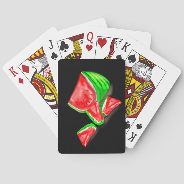 Wassermelonen Kartenspielen mit benutzerdefinierte Spielkarten (Rückseite)