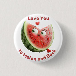 Wassermelonen-Liebe: Sweet & Juicy Heart Button
