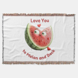 Wassermelonen-Liebe: Sweet & Juicy Heart Decke