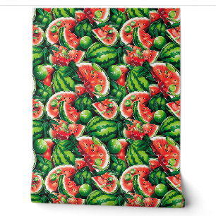 Wassermelonen, Limon, Wassermelonen-Blätter, klein Tapete