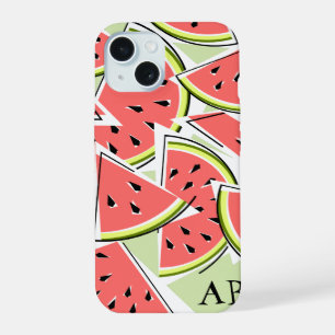 Wassermelonen- 'Monogramm' grüner iPhone-Hülle ver iPhone 15 Hülle