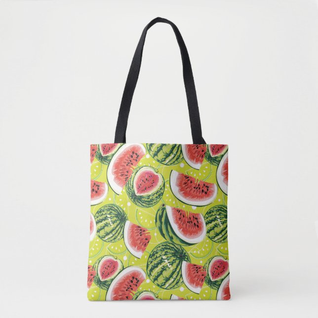 Wassermelonen-Muster 2 Tasche (Vorderseite)