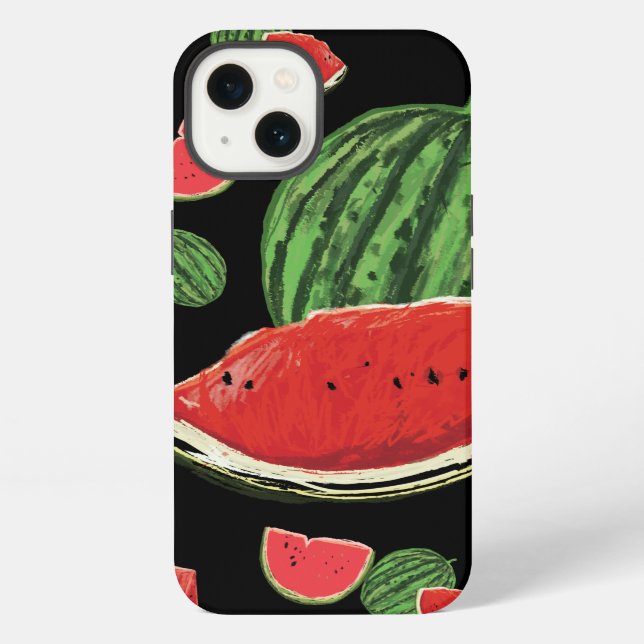 Wassermelonen Muster iPhone Hülle (Rückseite)