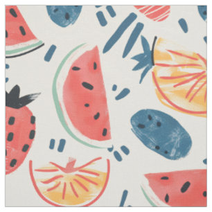 Wassermelonen-Muster Nahtloses Sommerfrüchte-Cot Stoff