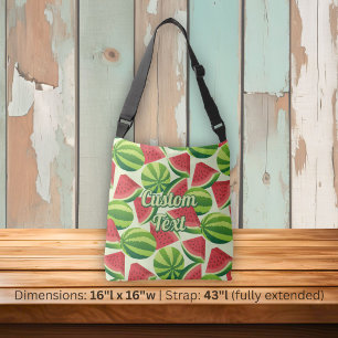 Wassermelonen-Muster-Umhängetasche Tragetaschen Mit Langen Trägern