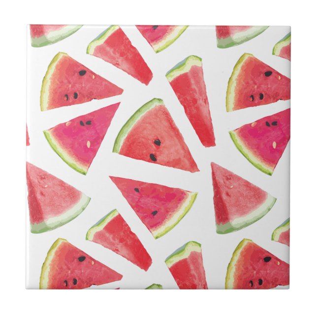 Wassermelonen-Mustererstellung 2 Fliese (Vorderseite)