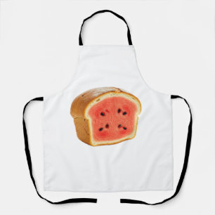 Wassermelonen-Scheibe in einem Brotlaib Schürze