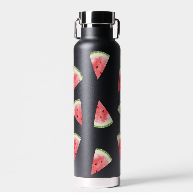 Wassermelonen-Scheiben-Muster-Wasserflasche Trinkflasche (Vorne)